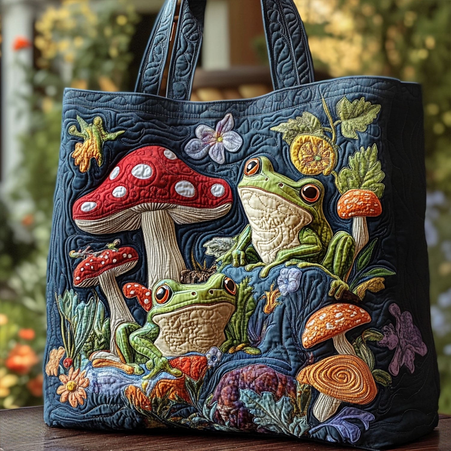 Hopscotch Haven Quilted Tote Bag NCU0PT8407