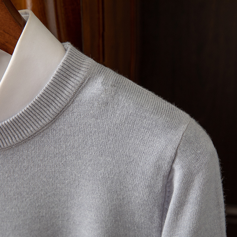 Men's Long Sleeve Cashmere Sweater