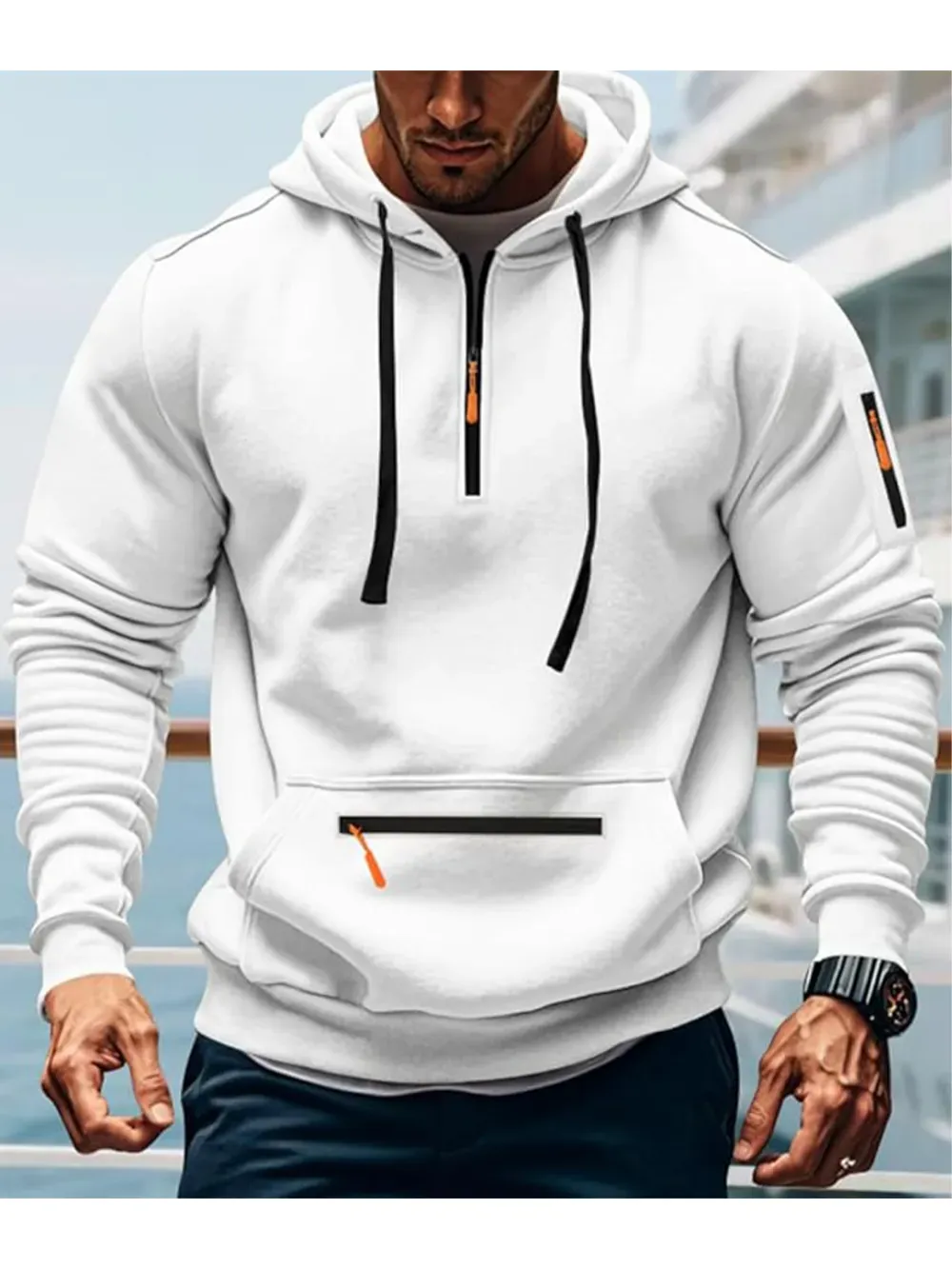 Men's winter wool-lined casual suit (loose fit version)