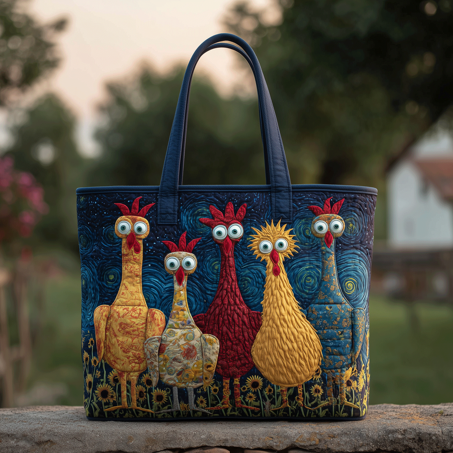 Barnyard Beauties Quilted Tote Bag NCU0TH2727