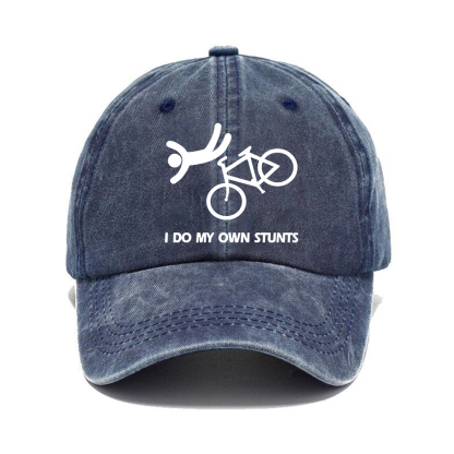I Do My Own Stunts Hat | Vintage Washed Baseball Cap