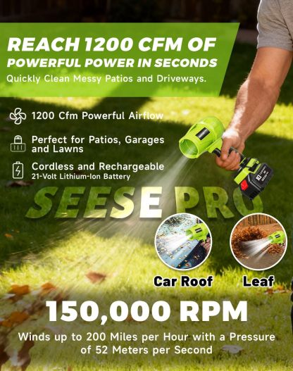 Blower Cordless Handheld Turbo Blower