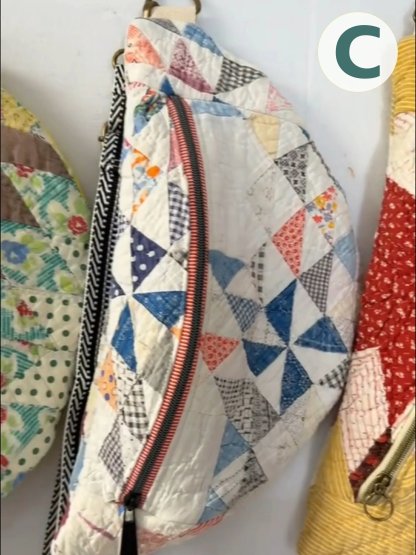 🔥🔥 Vintage-Inspired Patchwork Quilted Sling Bag