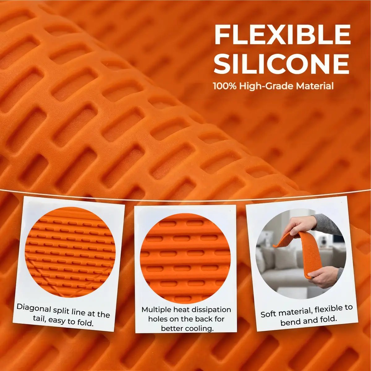 Foldable Silicone Aluminum Holder - Secure, Ergonomic Device Mount for Everywhere