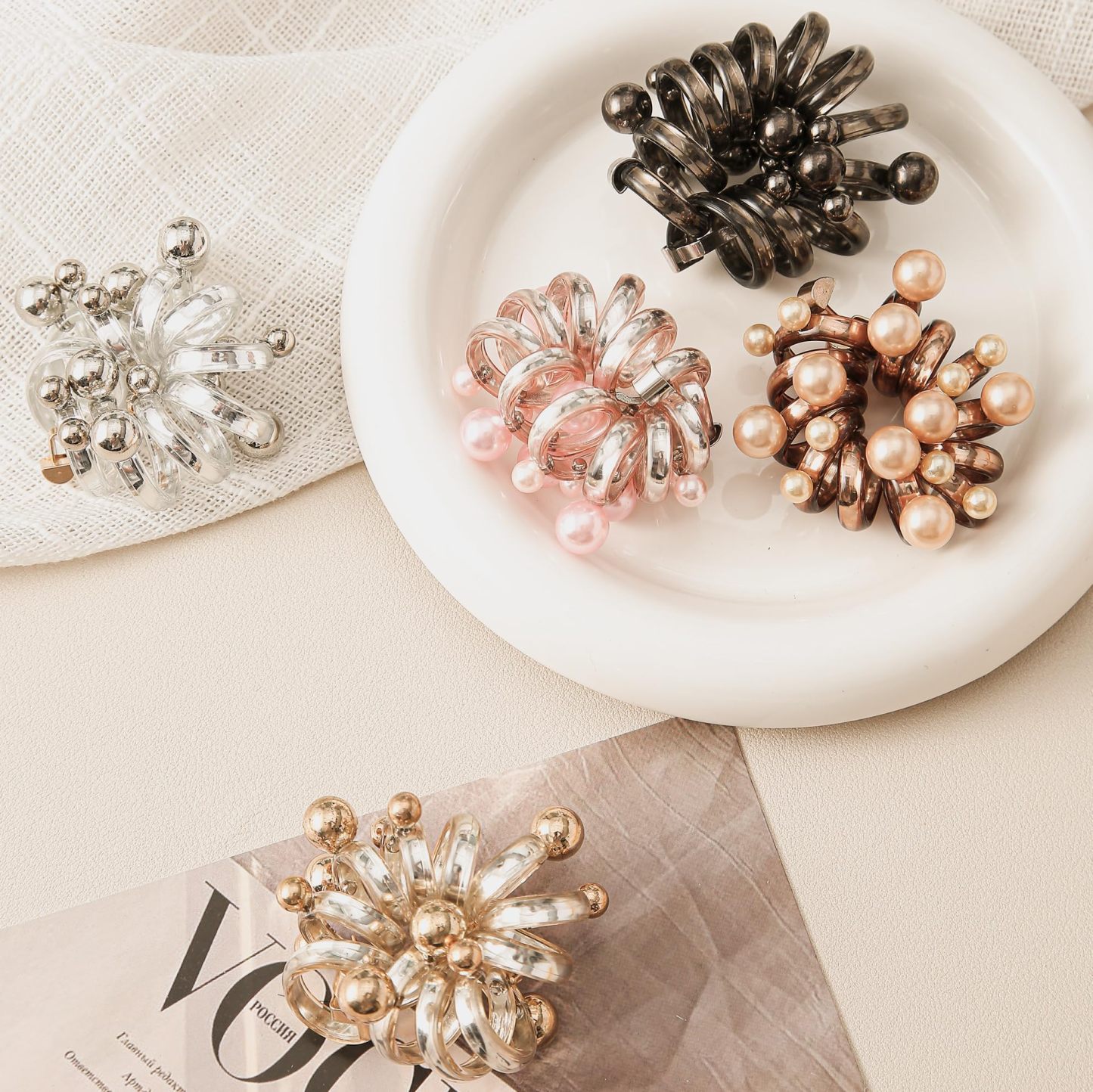 🎉🎁No Damage Soft Elastic Spiral Hair Ties