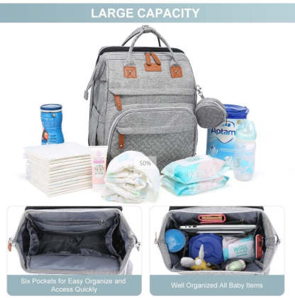 Diaper Bag Backpack with Changing Station, Large Capacity, Newborn Essentials Must Haves
