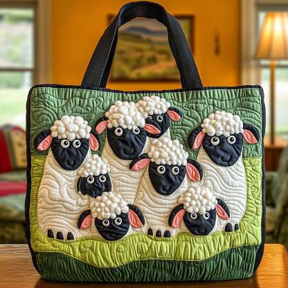 Sheep Serenity Quilted Tote Bag GFTOHD8062
