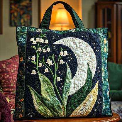 Lily of the Valley Quilted Tote Bag GFTOTP8882