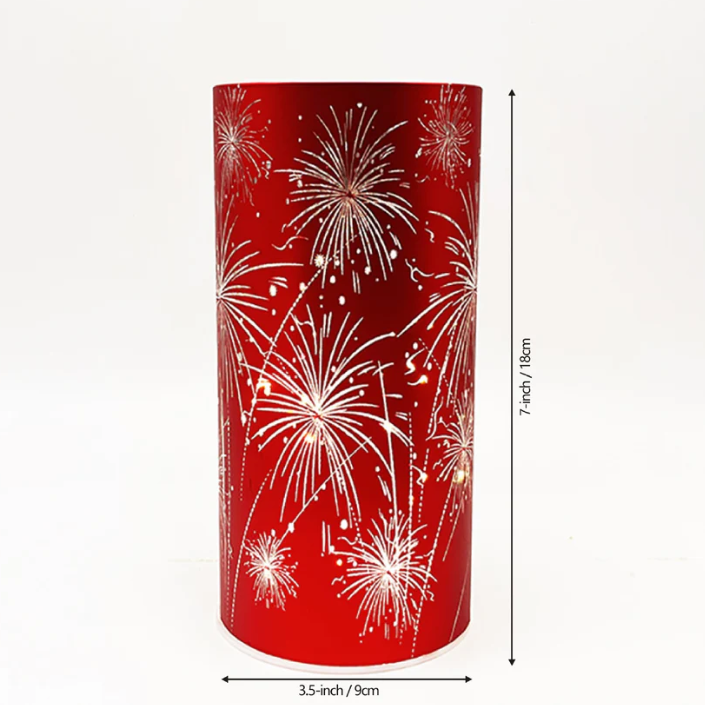 Celebration Firework Lanterns – Premium Patriotic Red, White & Blue Trio