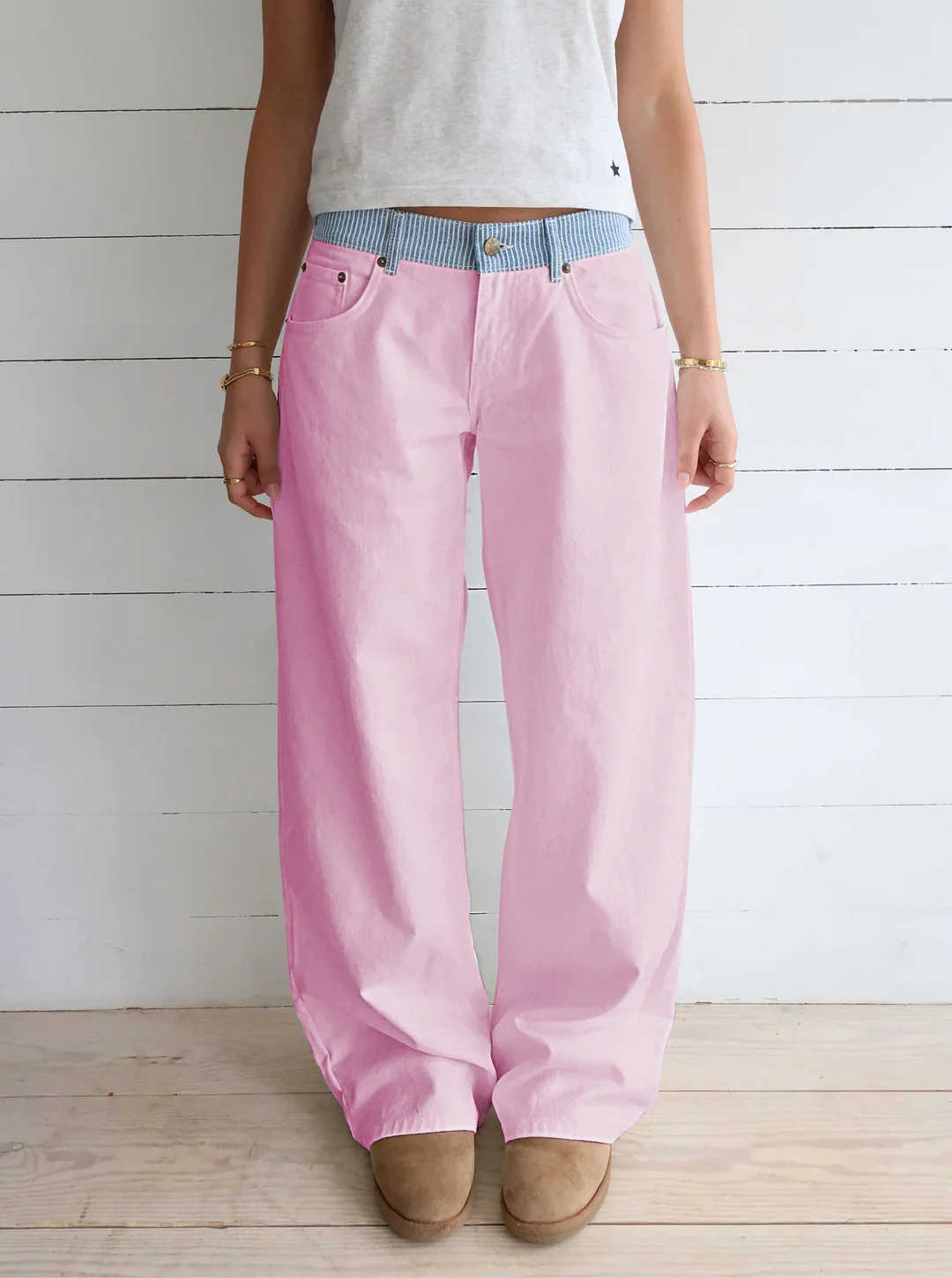 Jodie Adjustable Wide Leg Jeans