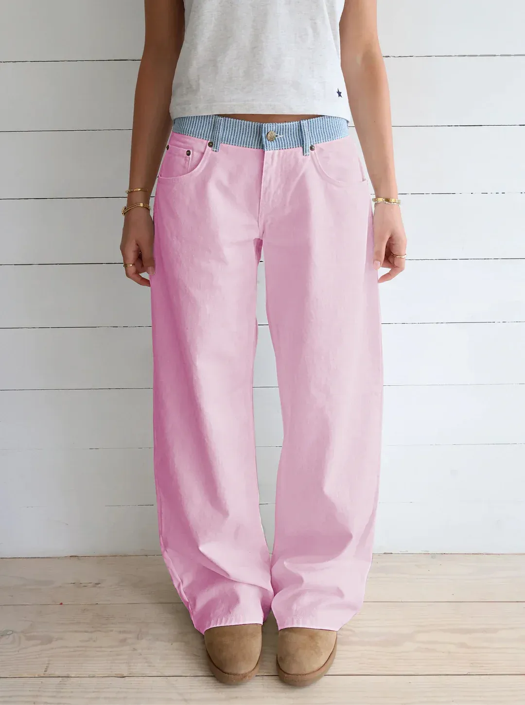 Jodie Adjustable Wide Leg Jeans