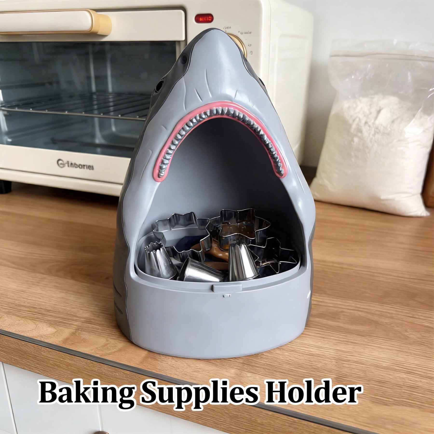 🦈 Shark-Shaped Storage Box & Popcorn Bucket