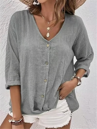 🔥Loose V-neck Pullover Women's Shirt