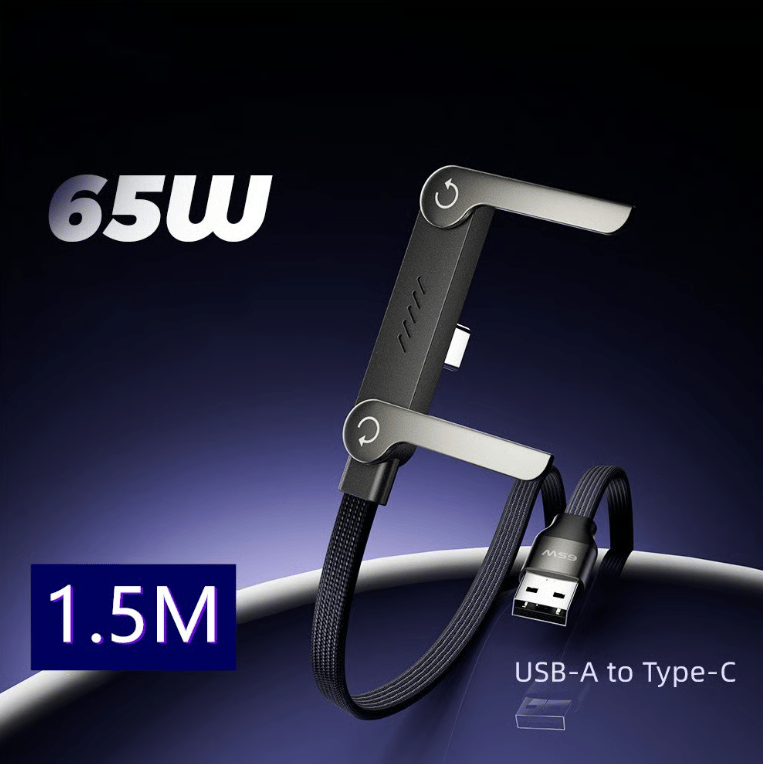 ⚡️240w super fast charging📱Invisible Holder Charger Cable with Stand