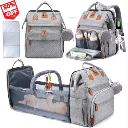 Diaper Bag Backpack with Changing Station, Large Capacity, Newborn Essentials Must Haves