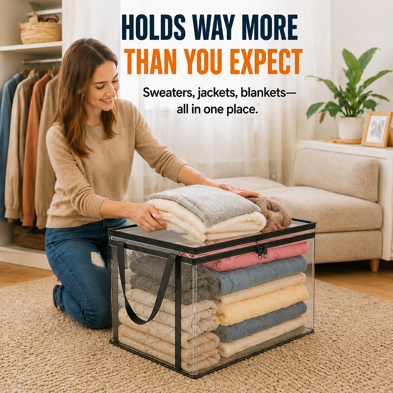🔥Last Day 49% OFF🎁This Simple Storage Trick Frees Up Closet Space Instantly