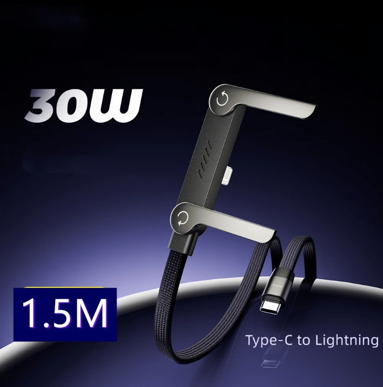 ⚡️240w super fast charging📱Invisible Holder Charger Cable with Stand