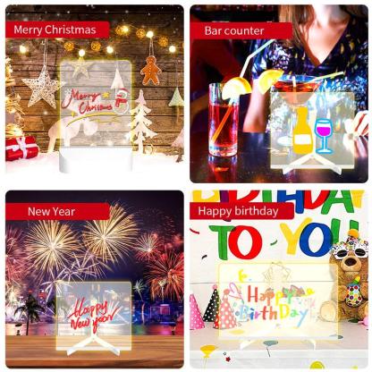 🎁Creative Rewritable Acrylic LED Message Board 🎨
