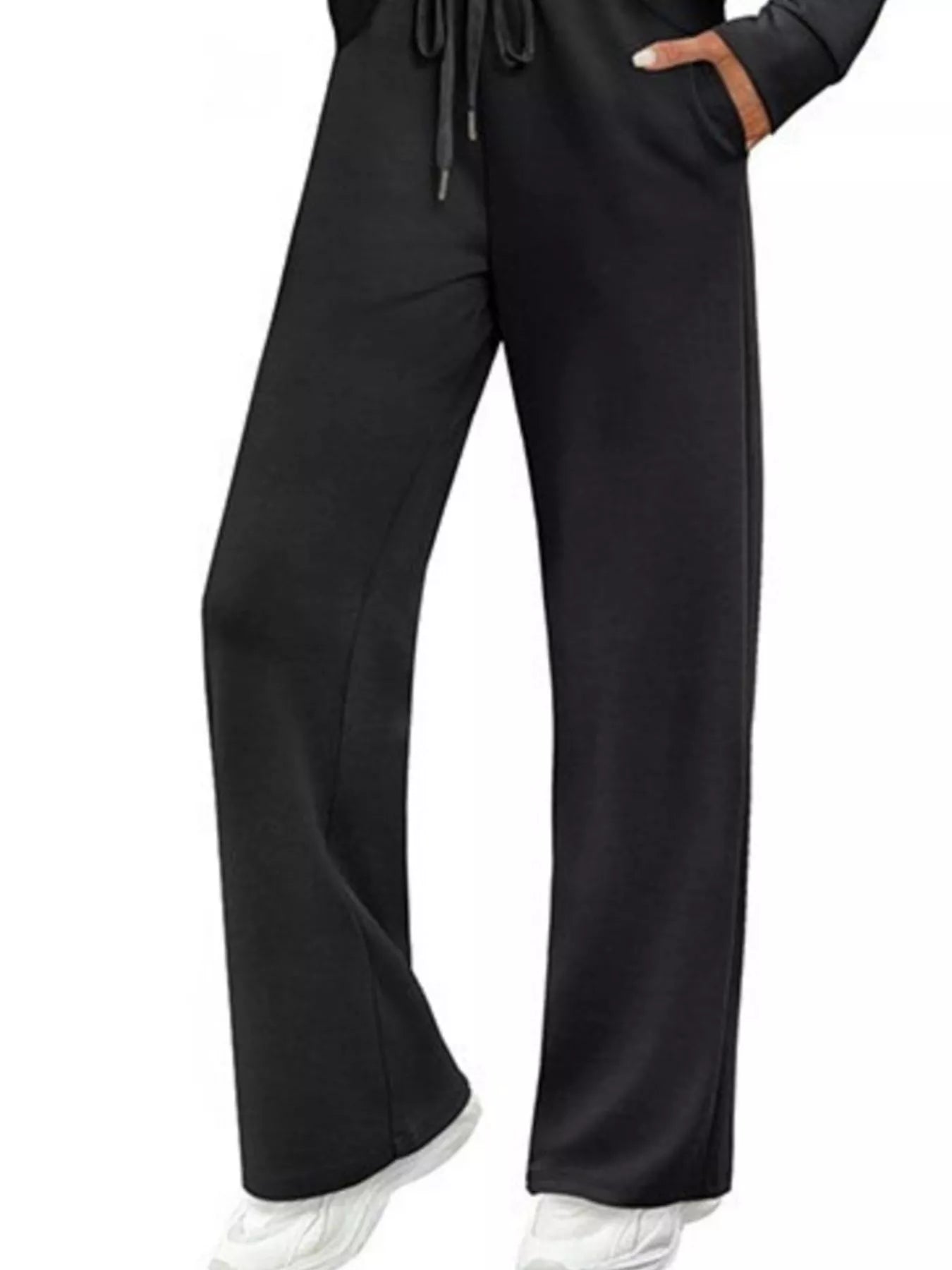 Full Size Long Sleeve Round Neck Top and Pants Set Plus Size