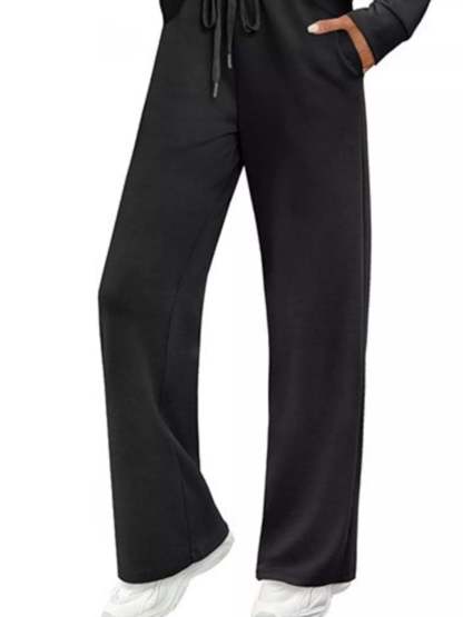 Full Size Long Sleeve Round Neck Top and Pants Set Plus Size