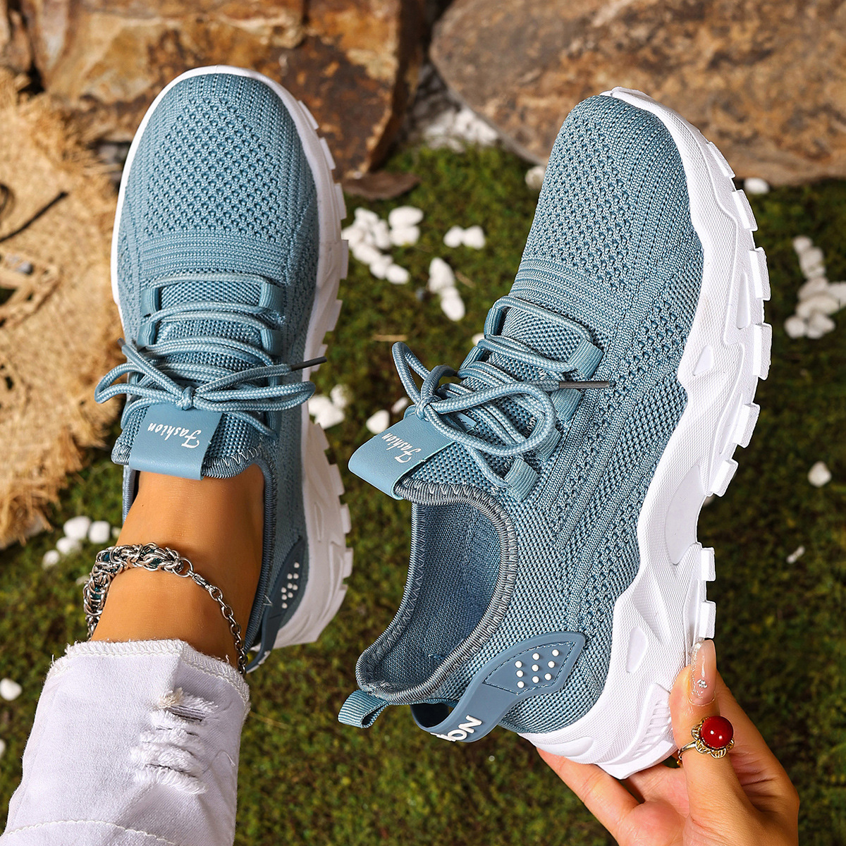 Breathable Knit Sneakers – Lightweight, Cushioned & Perfect for Daily Wear