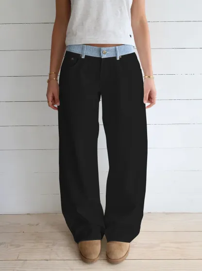 Jodie Adjustable Wide Leg Jeans