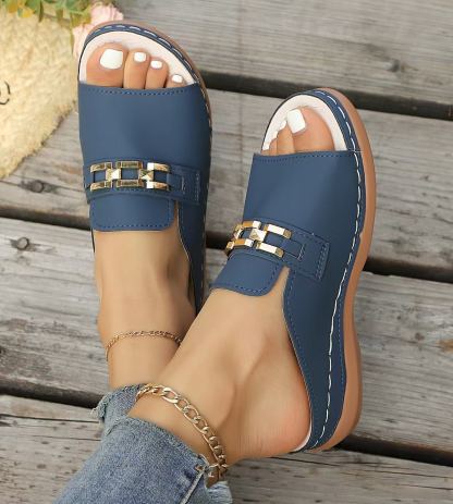 🎁 Last Day Special: 70% OFF 🎁Newly upgraded women's wedge-heeled platform orthotic slippers