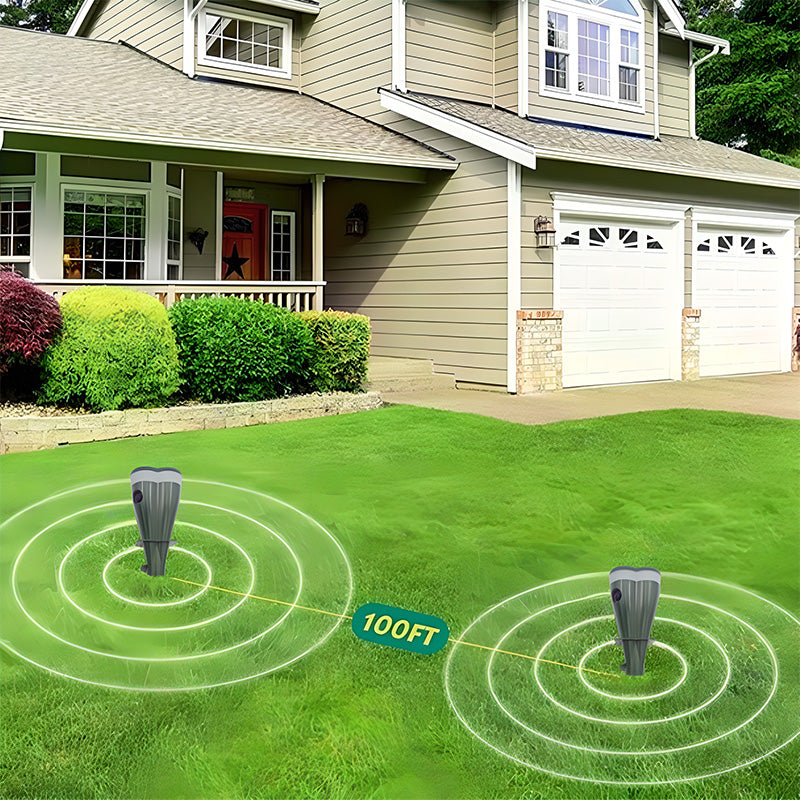 This season's sales offer a 50% discount 🌸Solar-powered waterproof spiral rodent repellent device