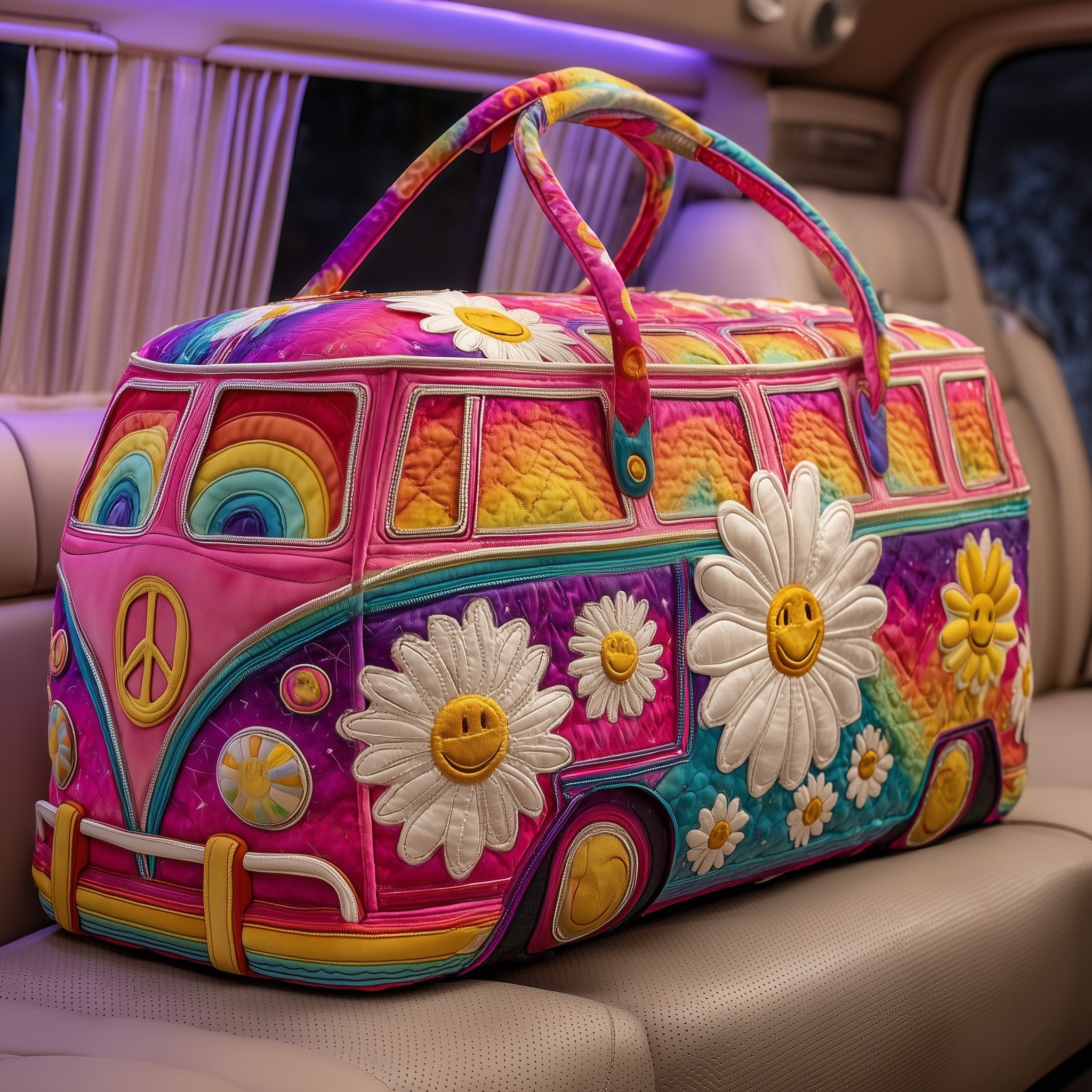 Hippie Van Quilted Duffle Bag GFTOMA4714