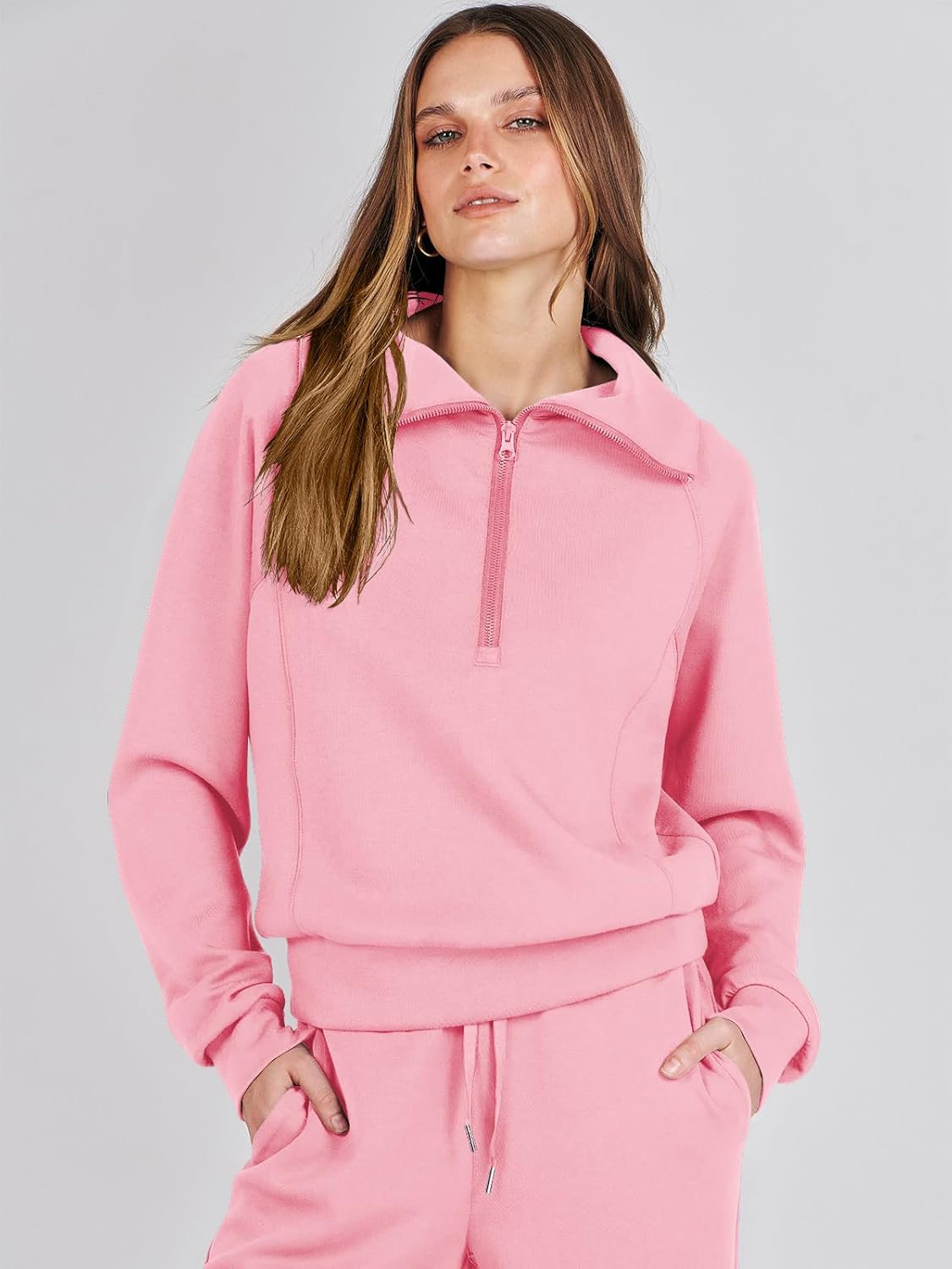 2024 Fall Trendy Outfits Oversized Two Piece Sweatsuit