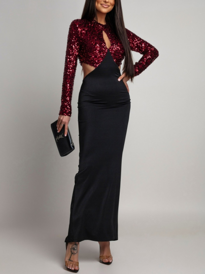 Ladies' fashionable sequined dress（Buy 2 Free Shipping)