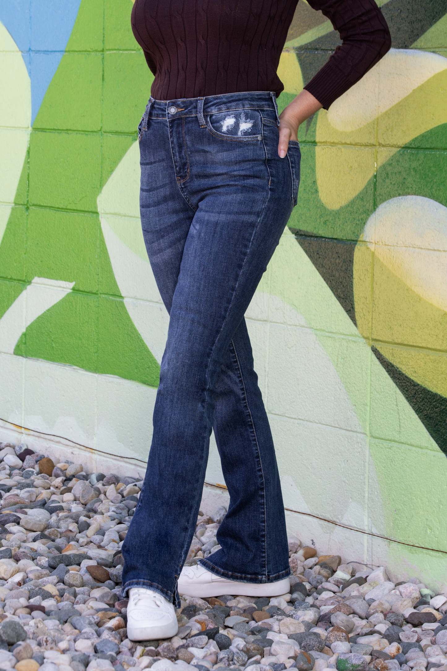 *Three Length* One For You, Me, And Her High-Rise Slim Fit Bootcut Denim(BUY 2 FREE SHIPPING)