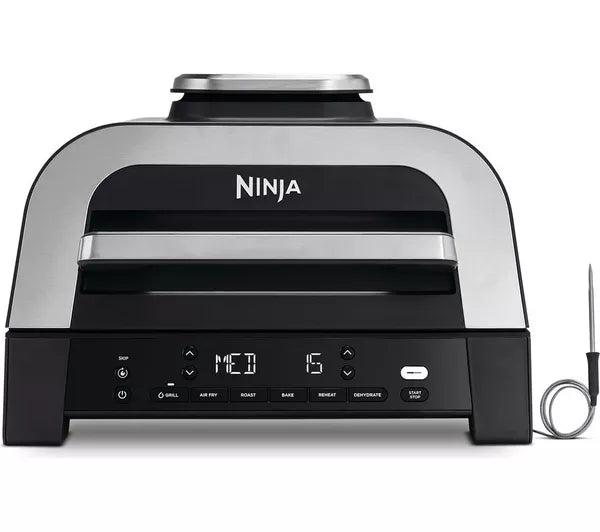 NINJA 6-in-1 MAX Indoor Grill & Air Fryer - Grey & Silver | DG551UK