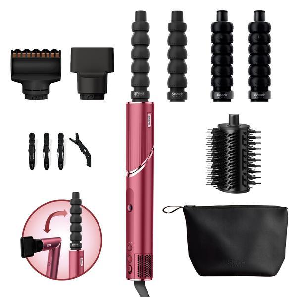 Shark FlexStyle 5-in-1 Air Styler & Hair Dryer - Black Cherry HD456CRUK