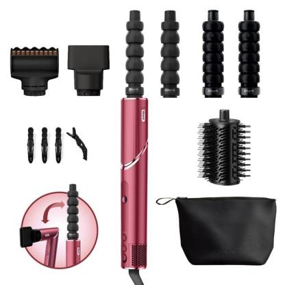 Shark FlexStyle 5-in-1 Air Styler & Hair Dryer - Black Cherry HD456CRUK