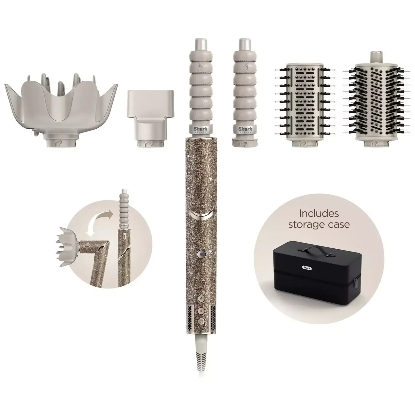 Shark HD446JSUK Champagne Diamond FlexStyle Hot Air Styler