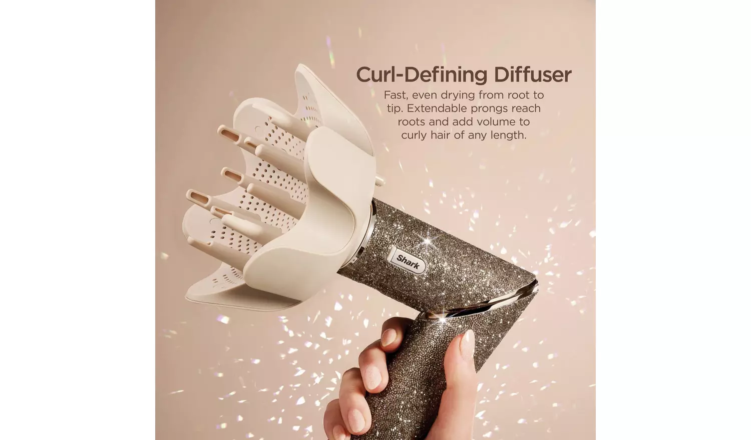 Shark HD446JSUK Champagne Diamond FlexStyle Hot Air Styler