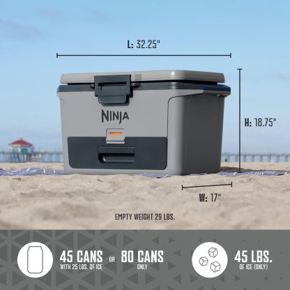 Ninja FrostVault 47L Hard Cooler with Dry Zone Slate Grey | FB151UKGY