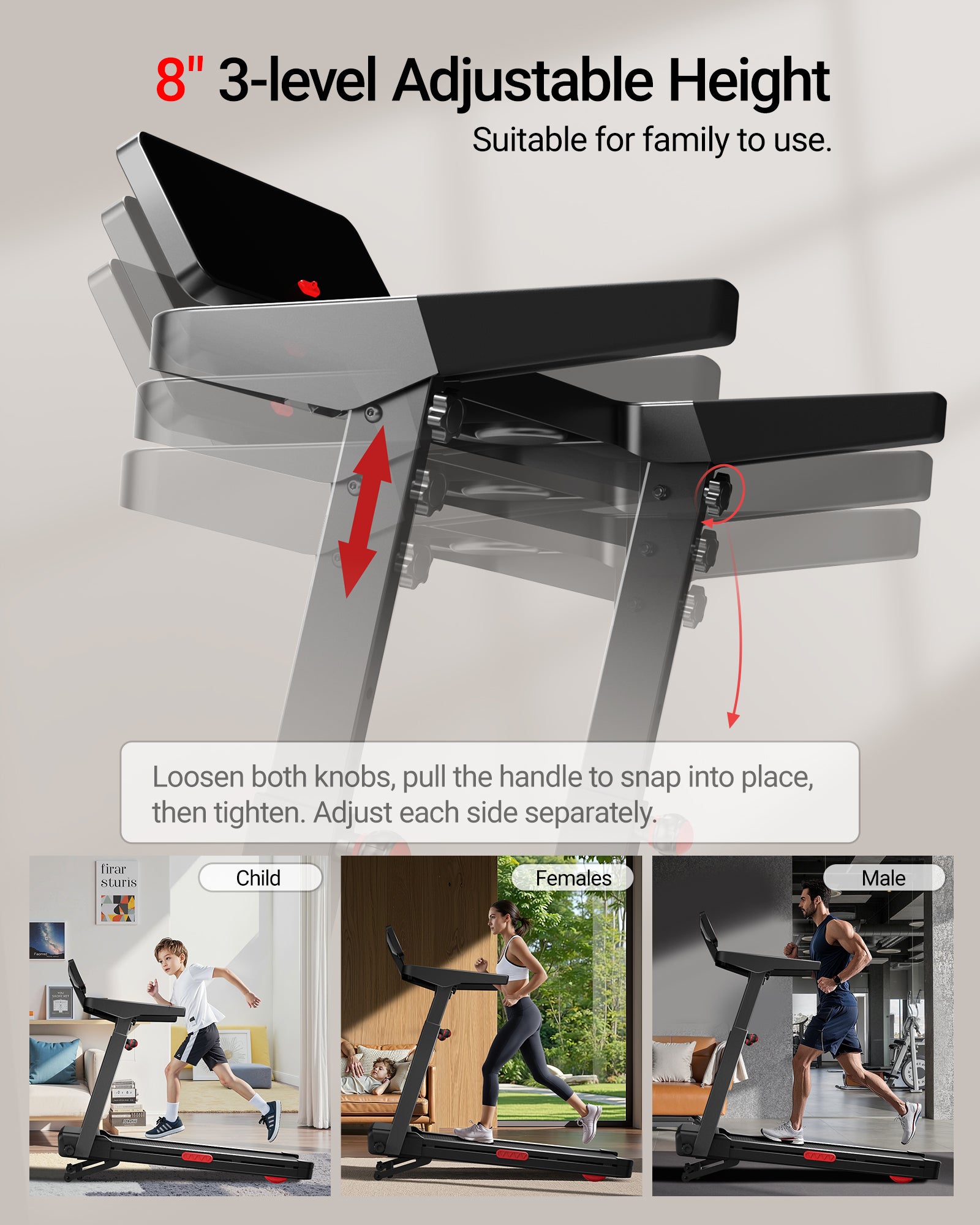 Umay L10 Foldable Treadmill 20% AUTO Incline with Pulse Sensors 14KM/H