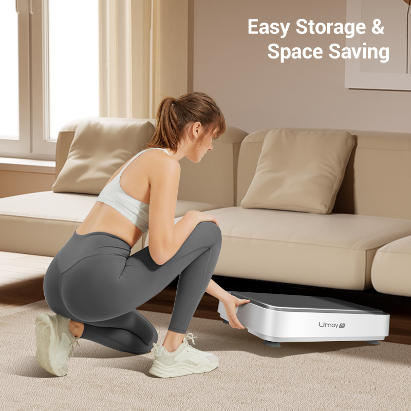 Umay V30 Vibration Plate Exercise Machine with Resistance Bands