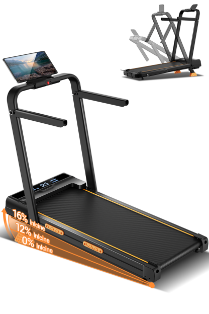 Umay X5F Folding 3-in-1 Portable Treadmill with 16% Incline Max 10 KM/H