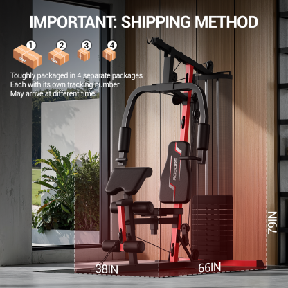 Umay ROBORE Series Workout Station with 160LBS Weight Stack