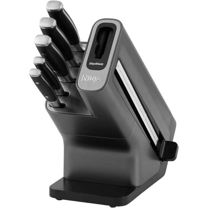 Ninja Foodi StaySharp Knife Block w/Sharpener K32005UK