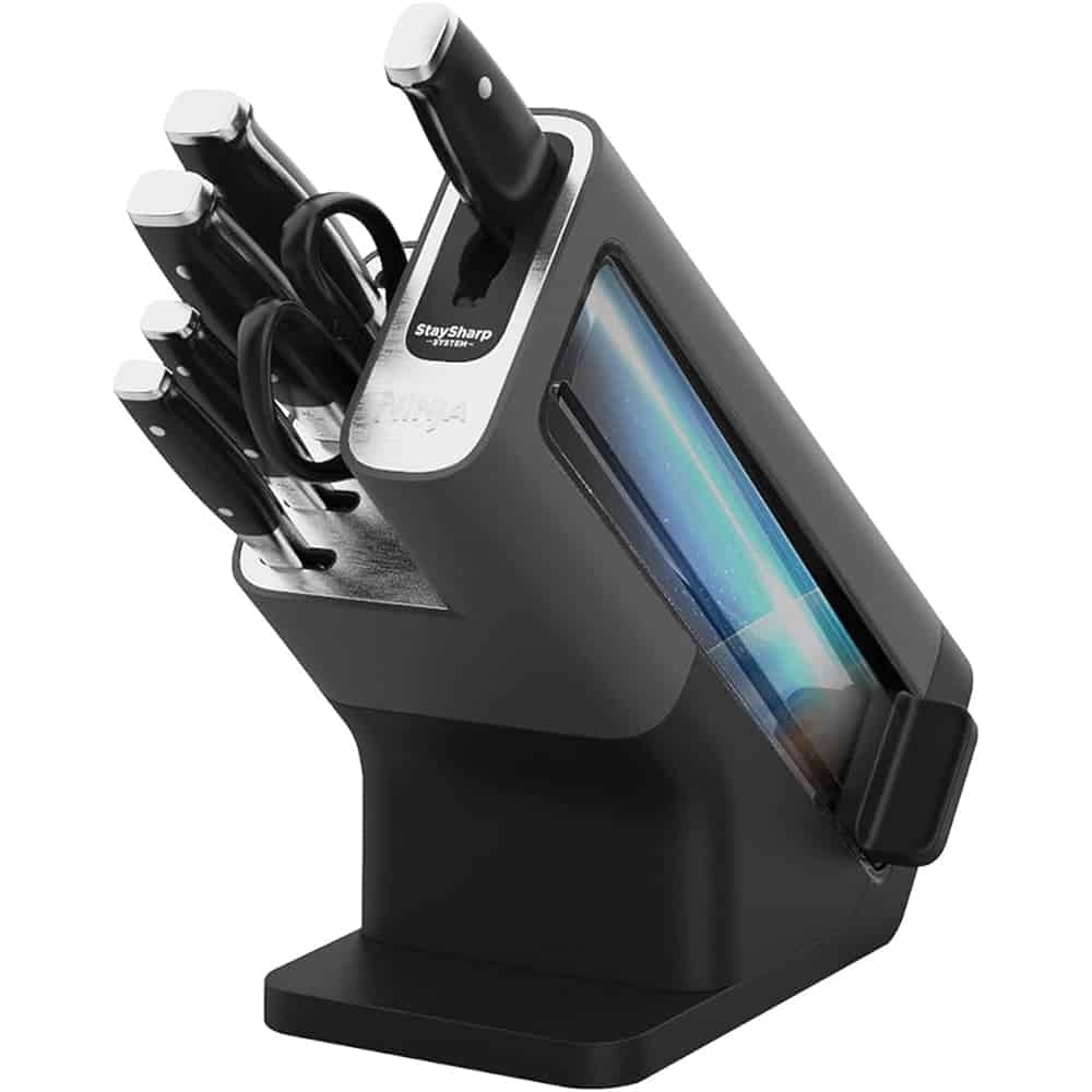 Ninja Foodi StaySharp Knife Block w/Sharpener K32006UK