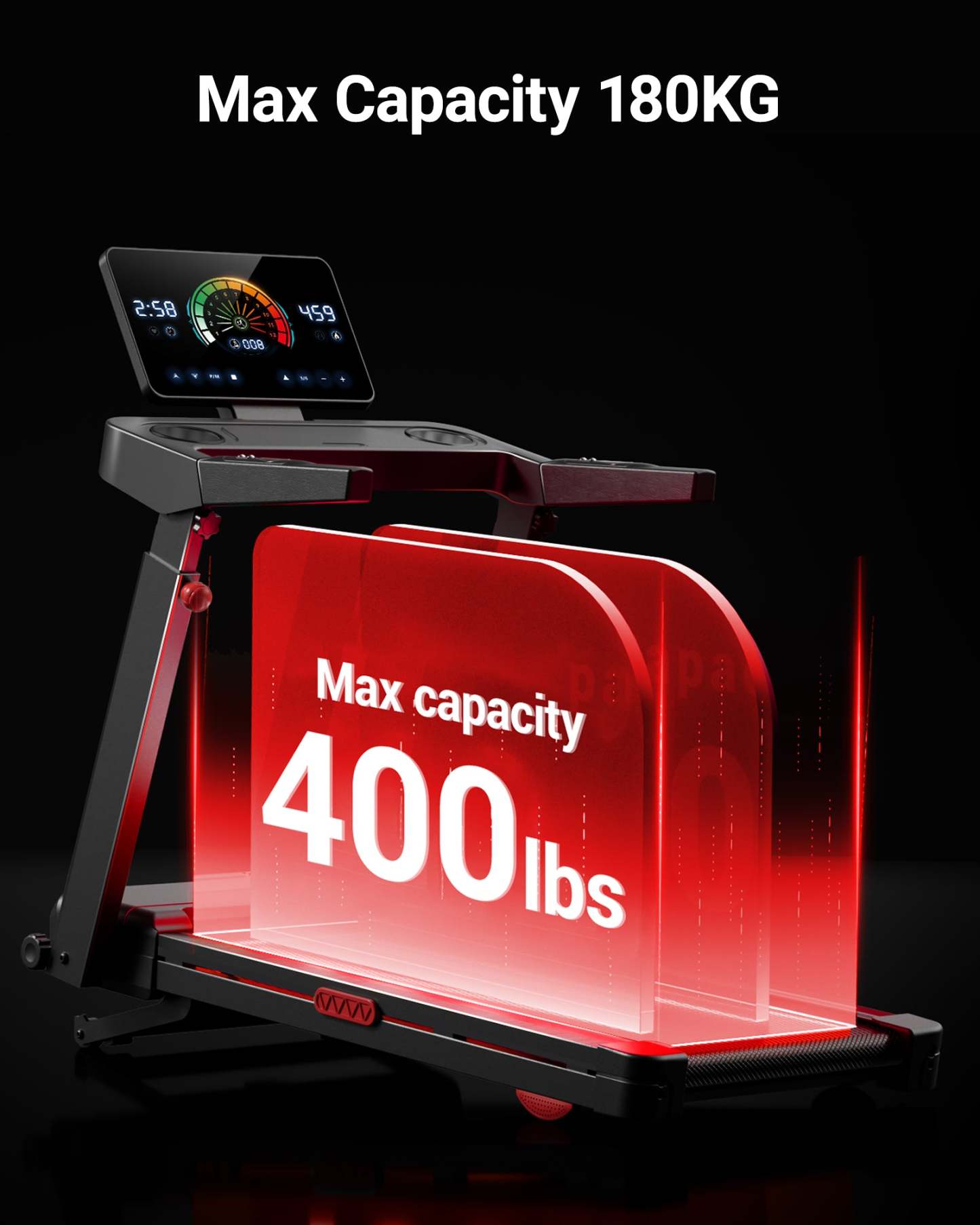 Umay L10 Foldable Treadmill 20% AUTO Incline with Pulse Sensors 14KM/H