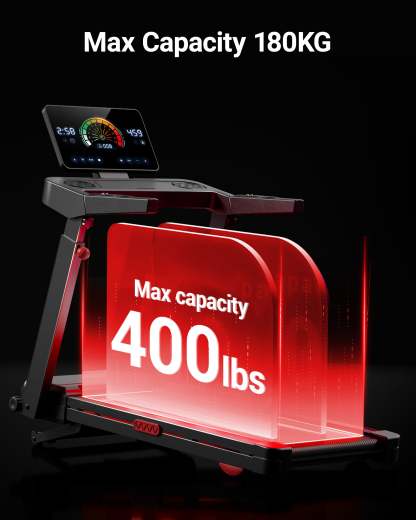 Umay L10 Foldable Treadmill 20% AUTO Incline with Pulse Sensors 14KM/H