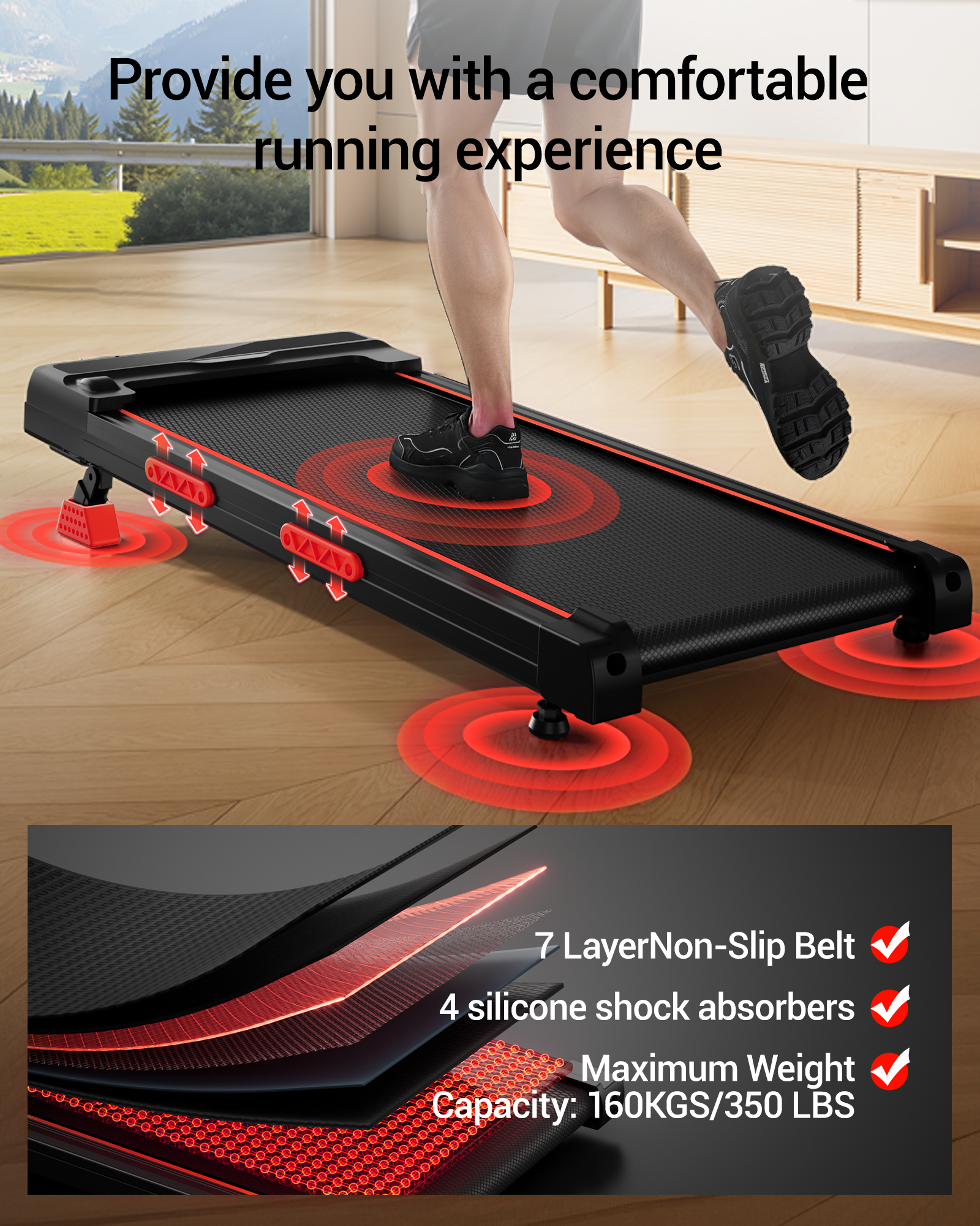 Umay X5 Walking Pad with 16% Incline Max 10 KM/H