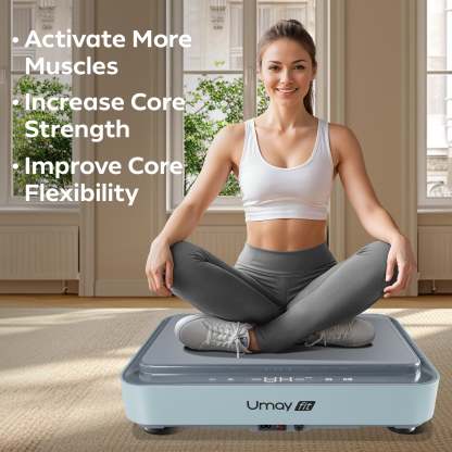 Umay V30 Vibration Plate Exercise Machine with Resistance Bands