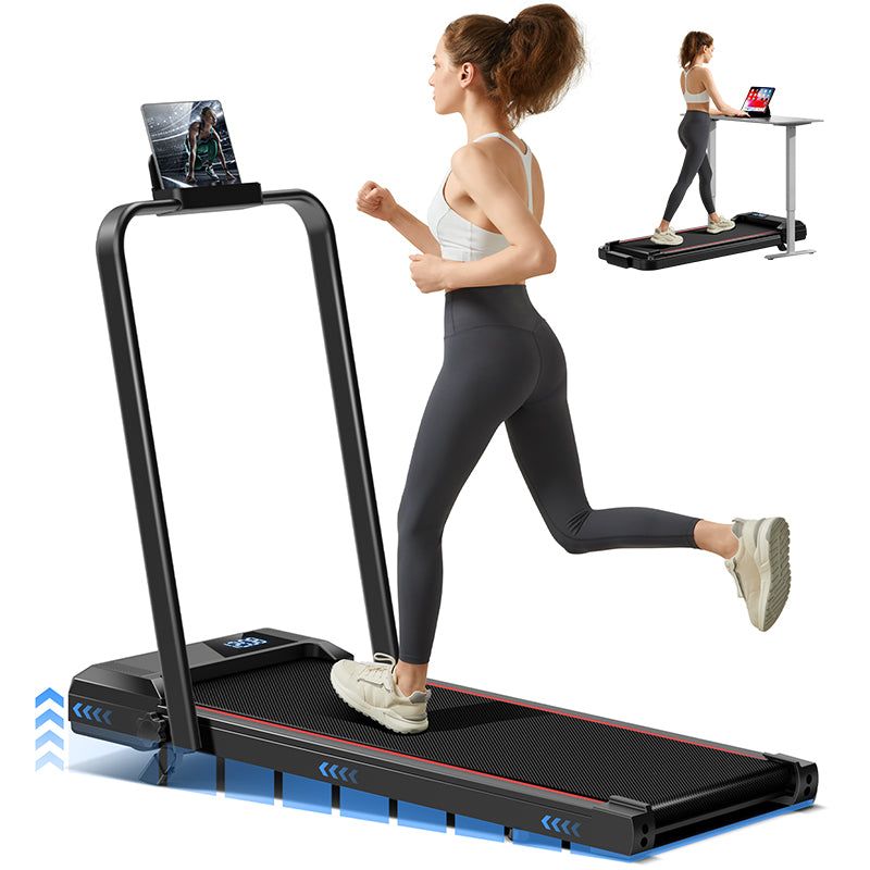 Umay Smart Walking Pad, Under Desk Treadmill and 2-in-1 Incline Walking Pad Treadmill for Home Office