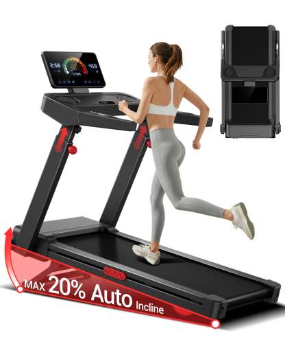 Umay L10 Foldable Treadmill 20% AUTO Incline with Pulse Sensors 14KM/H